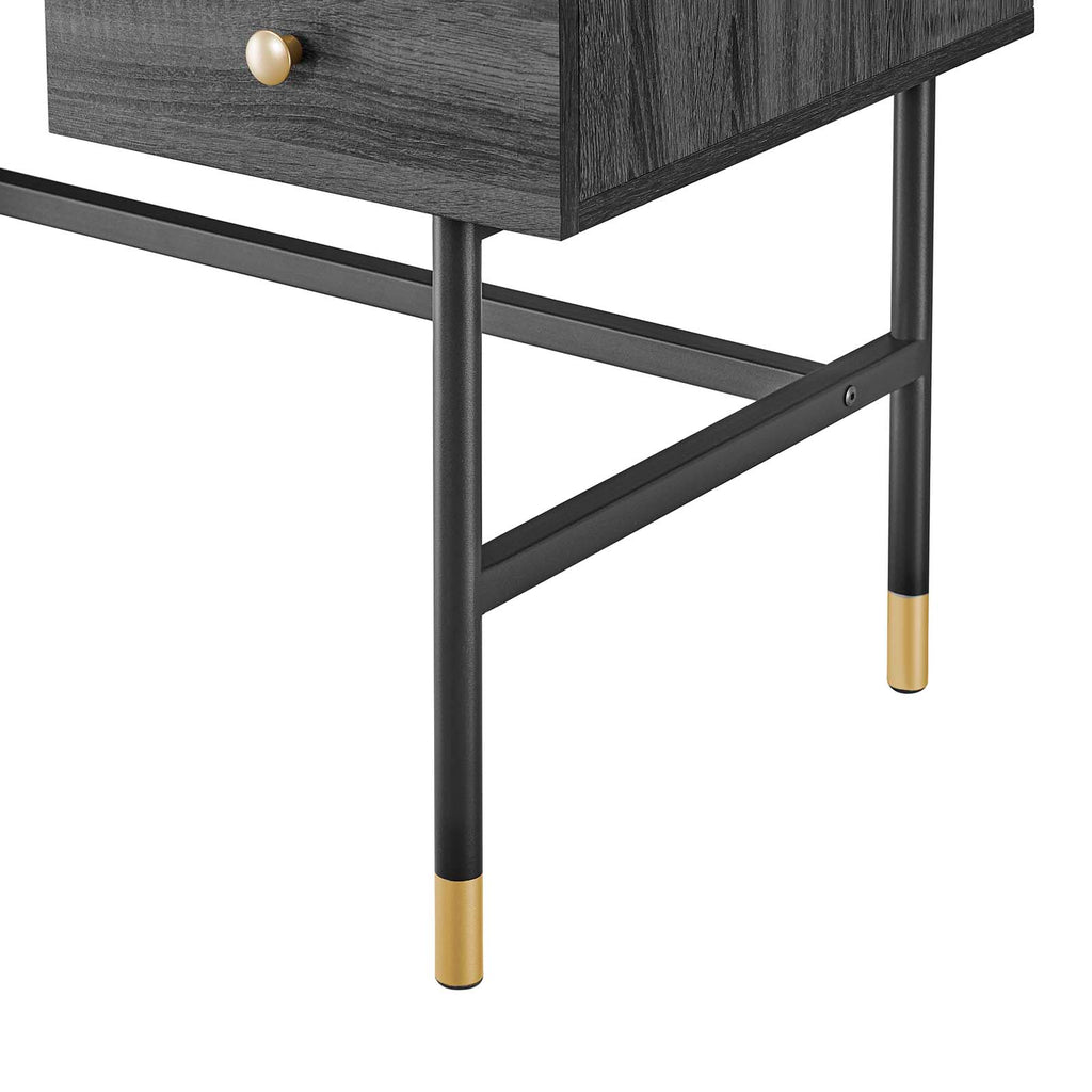 Nexus Office Desk - Black Charcoal