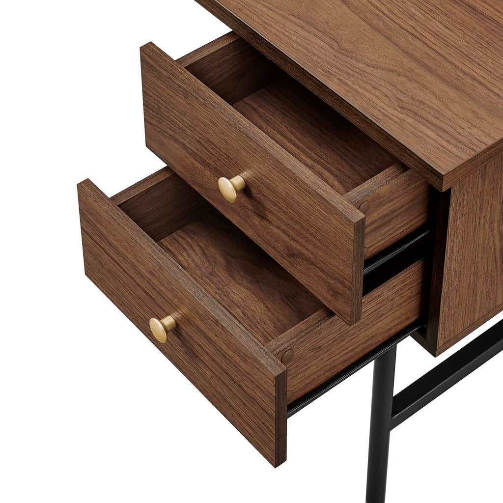 Nexus Office Desk - Black Walnut