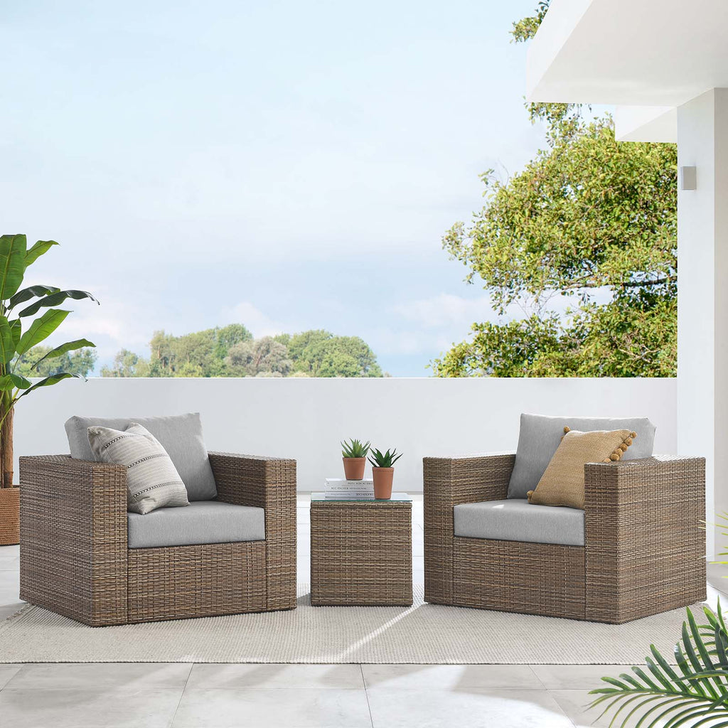 Convene Outdoor Patio Outdoor Patio 3-Piece Furniture Set