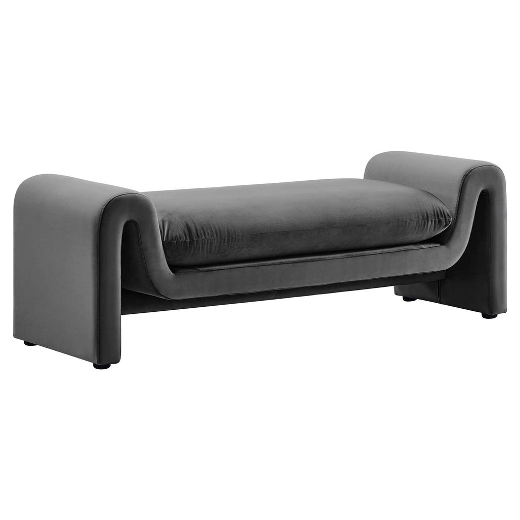 Waverly Performance Velvet Bench