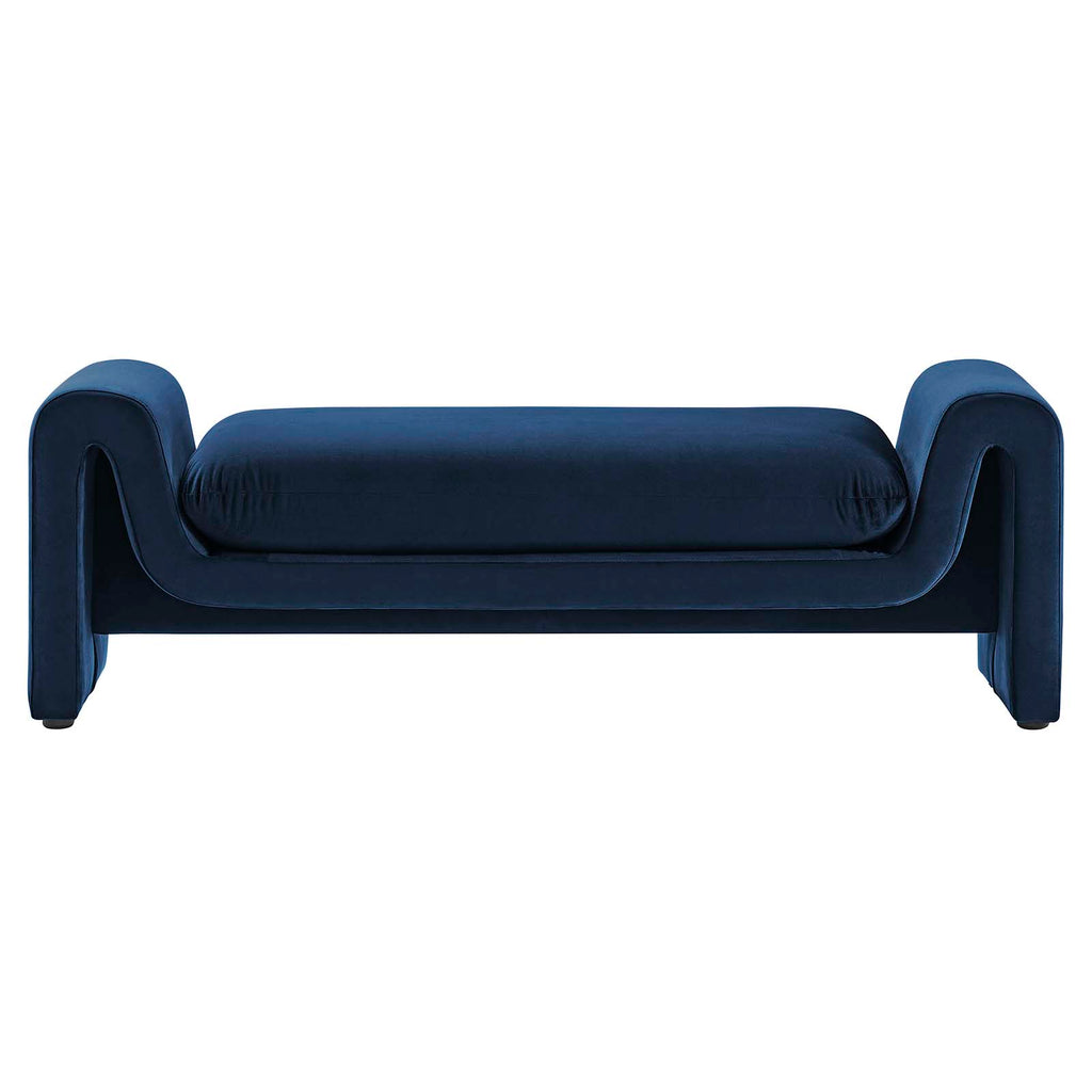 Waverly Performance Velvet Bench