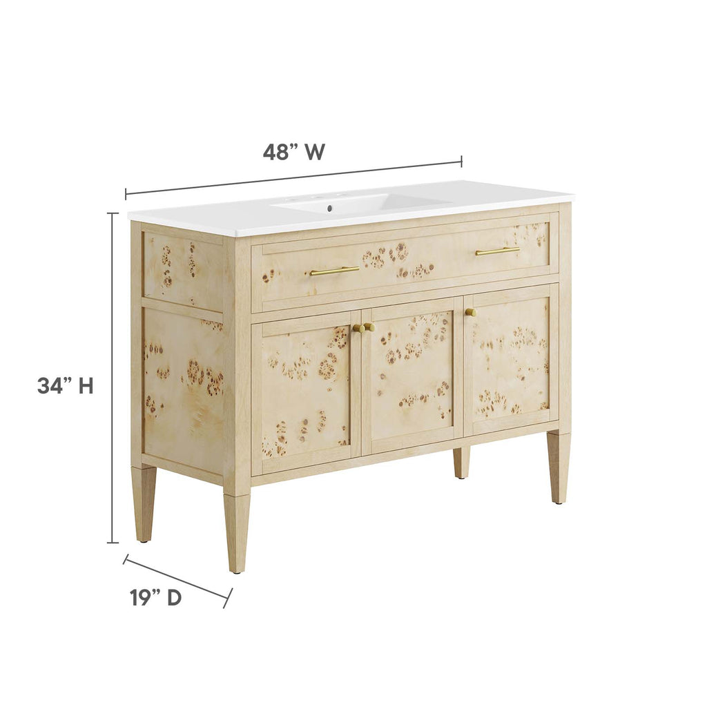 Elysian Wood Single Sink Bathroom Vanity