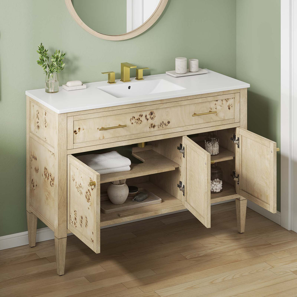 Elysian Wood Single Sink Bathroom Vanity