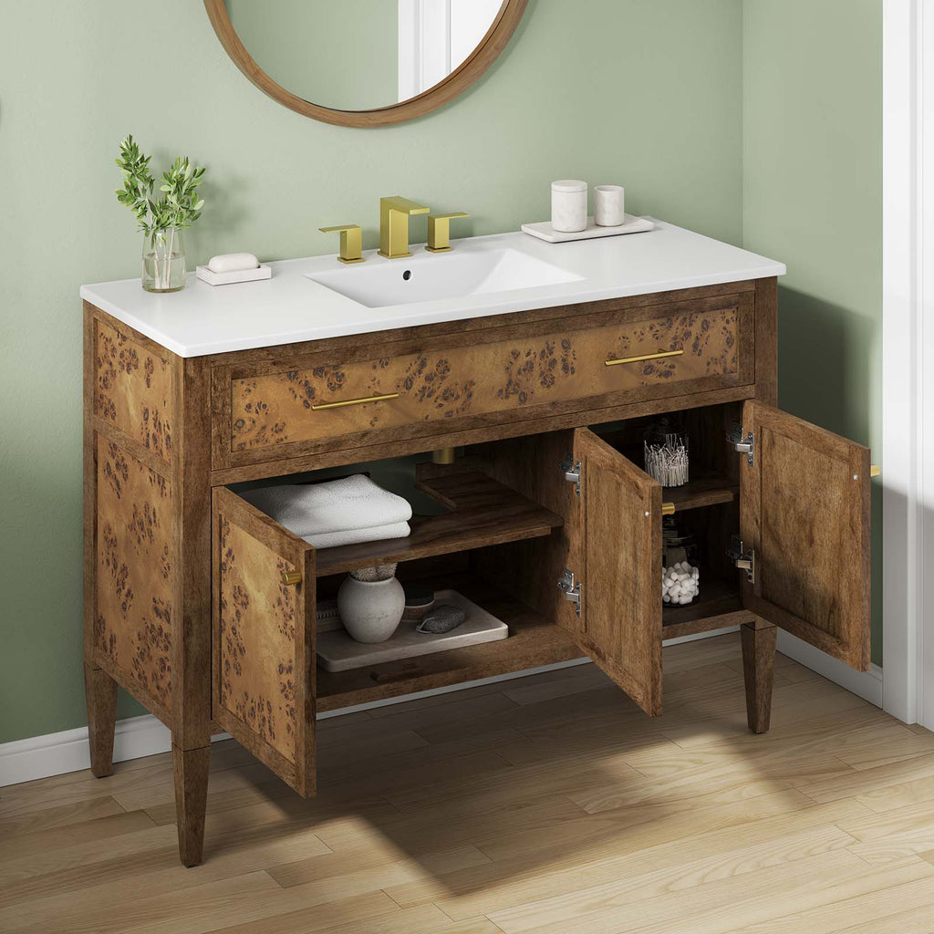 Elysian Wood Single Sink Bathroom Vanity