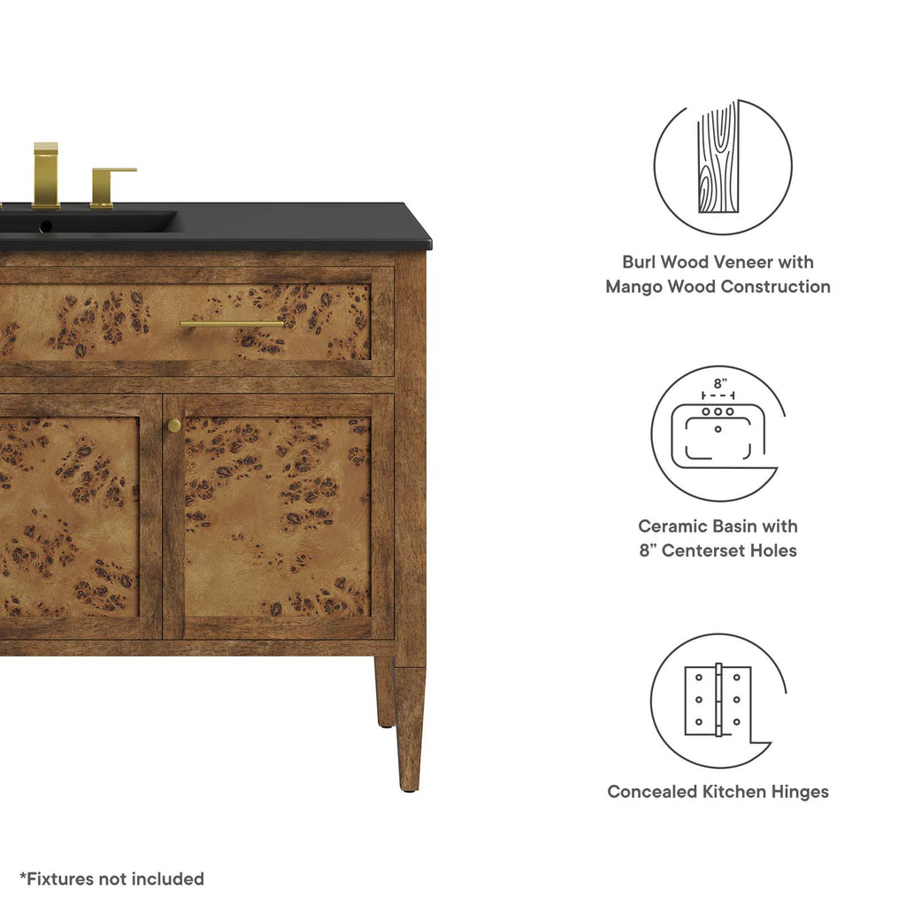 Elysian Wood Single Sink Bathroom Vanity