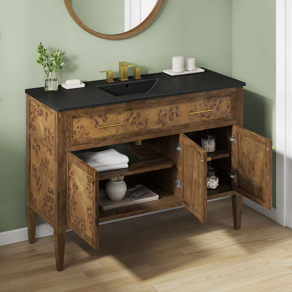 Elysian Wood Single Sink Bathroom Vanity