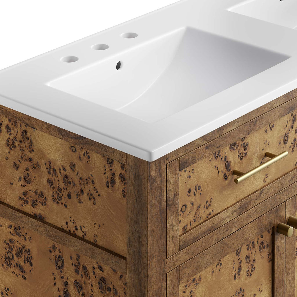 Elysian Wood Double Sink Bathroom Vanity