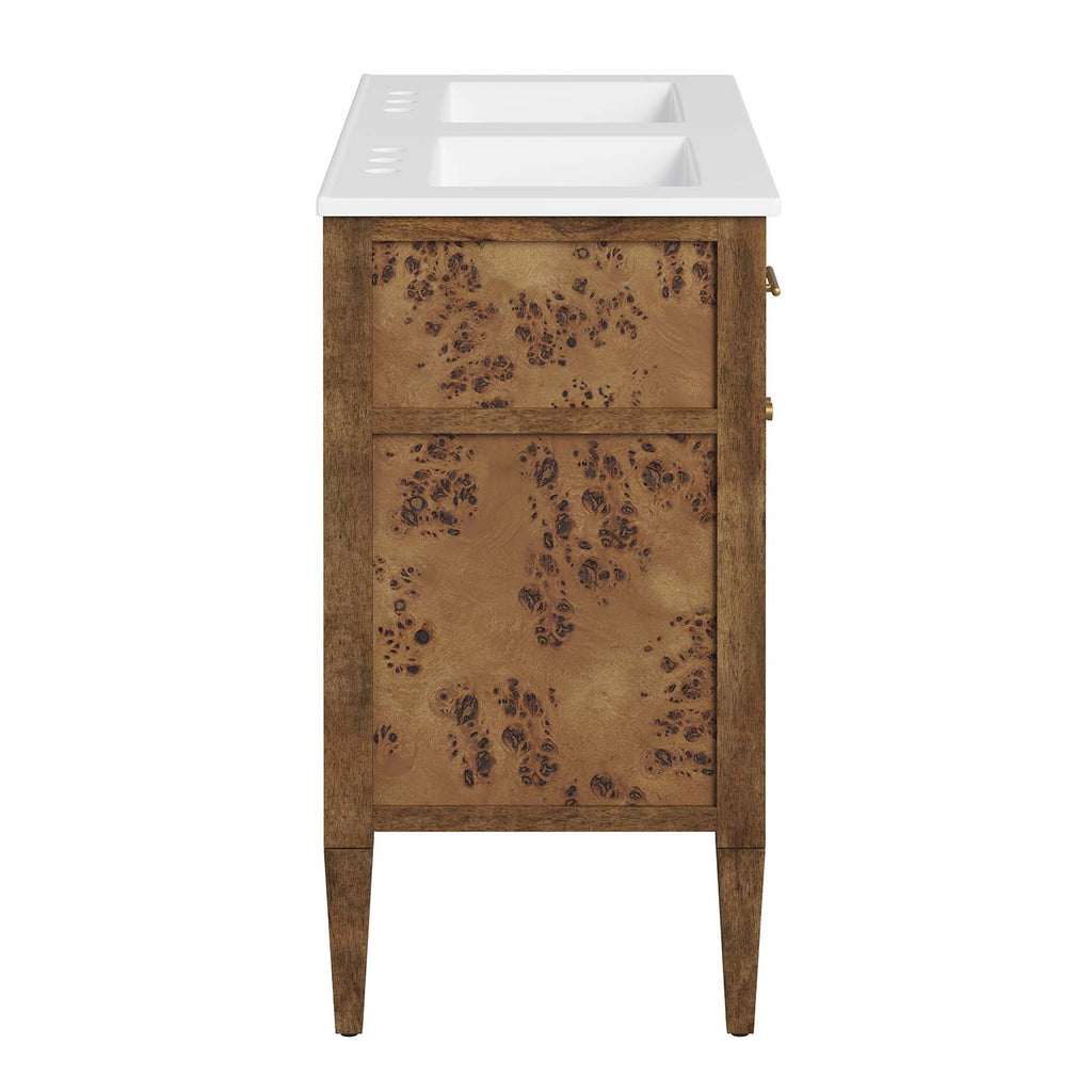 Elysian Wood Double Sink Bathroom Vanity