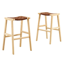 Saorise Wood Bar Stool - Set of 2