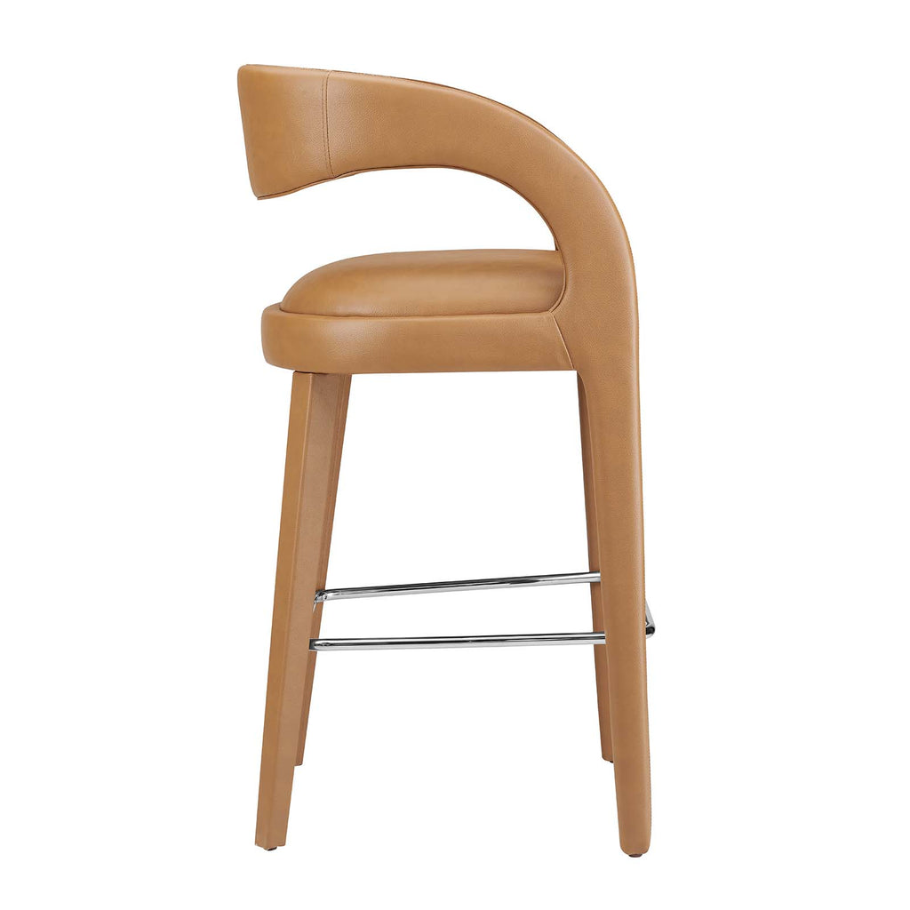 Pinnacle Vegan Leather Bar Stool Set of Two