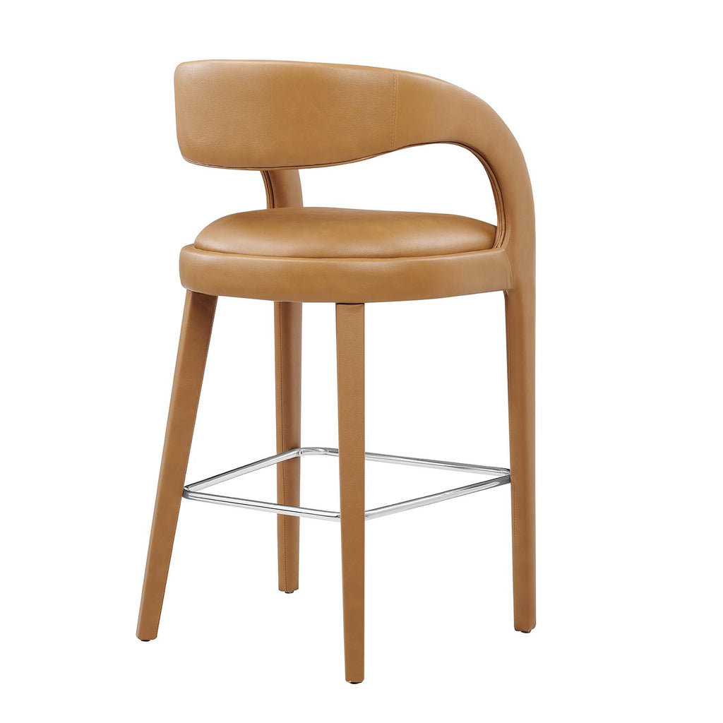 Pinnacle Vegan Leather Bar Stool Set of Two