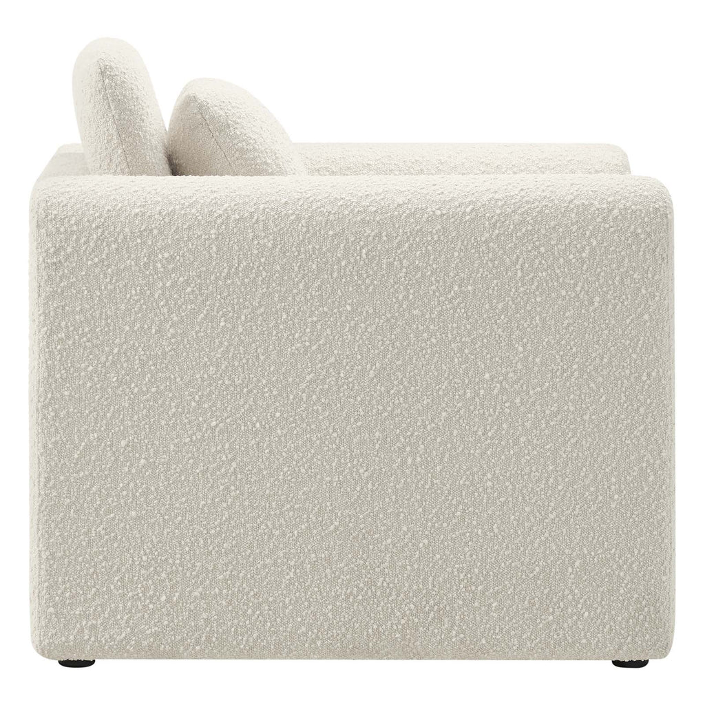 Waverly Boucle Upholstered Armchair