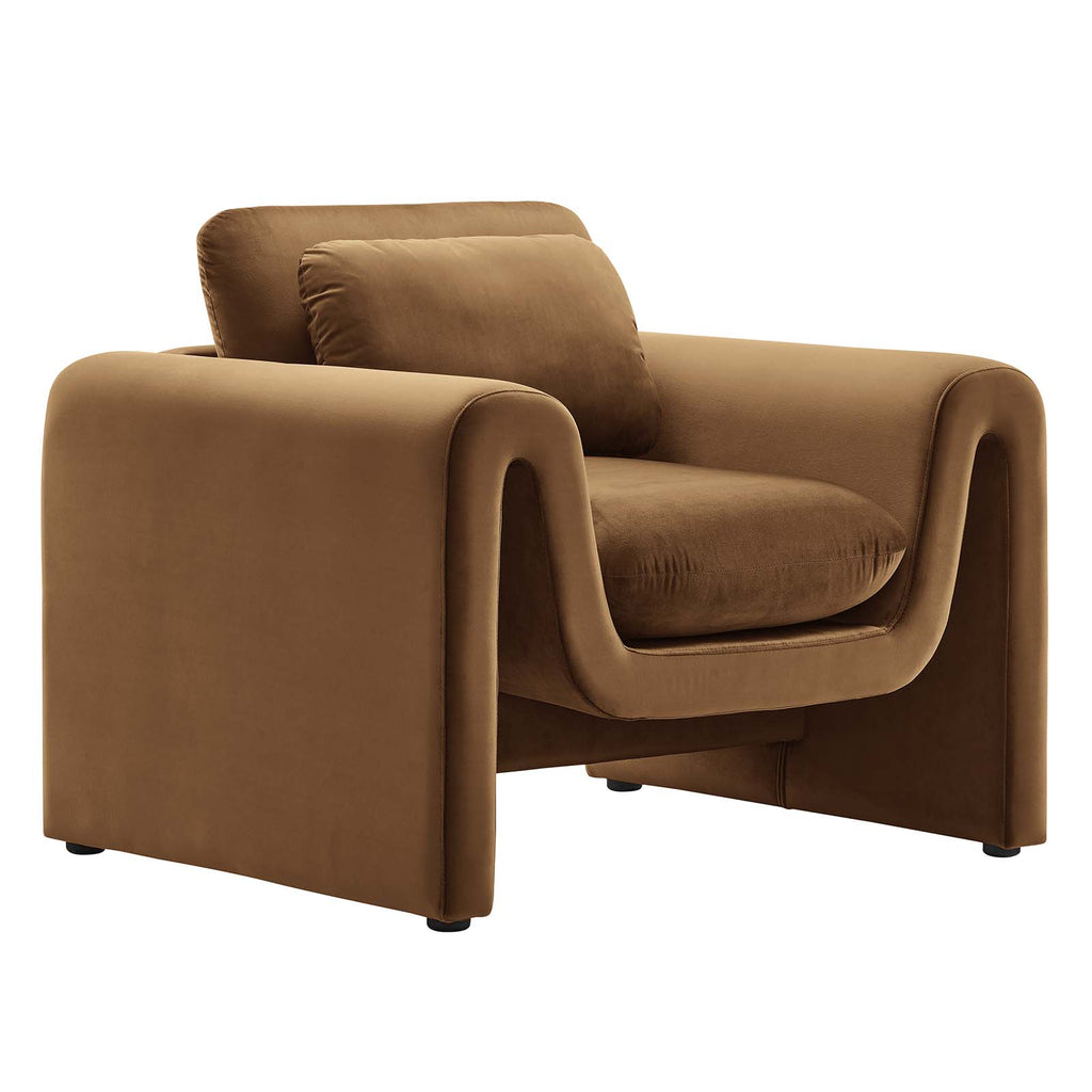 Waverly Performance Velvet Armchair