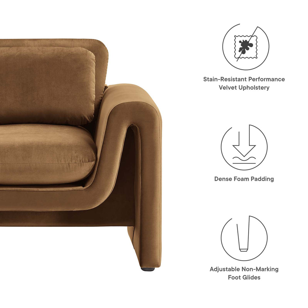 Waverly Performance Velvet Armchair