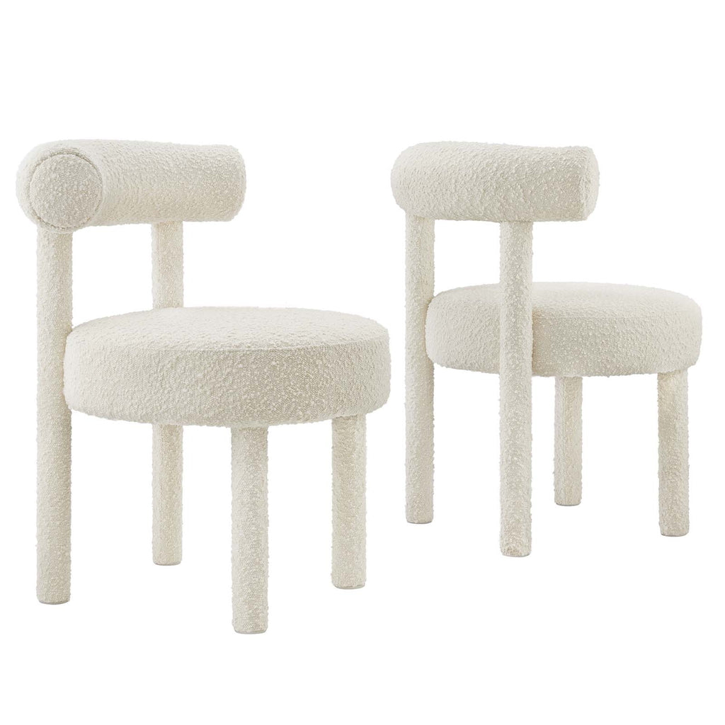 Toulouse Boucle Fabric Dining Chair