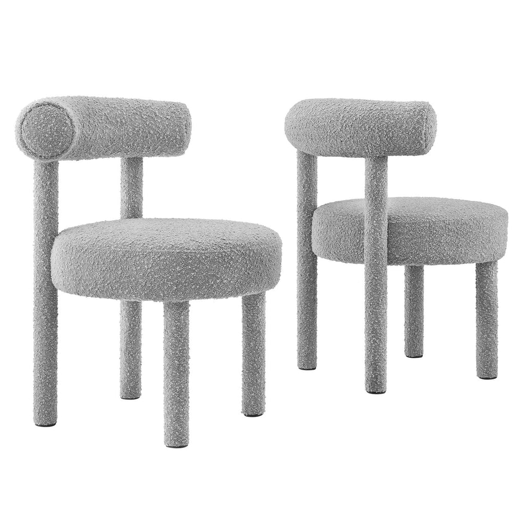 Toulouse Boucle Fabric Dining Chair