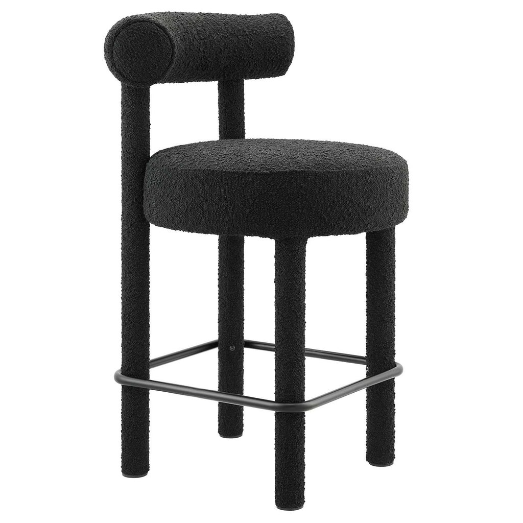 Toulouse Boucle Fabric Counter Stool - Set of 2