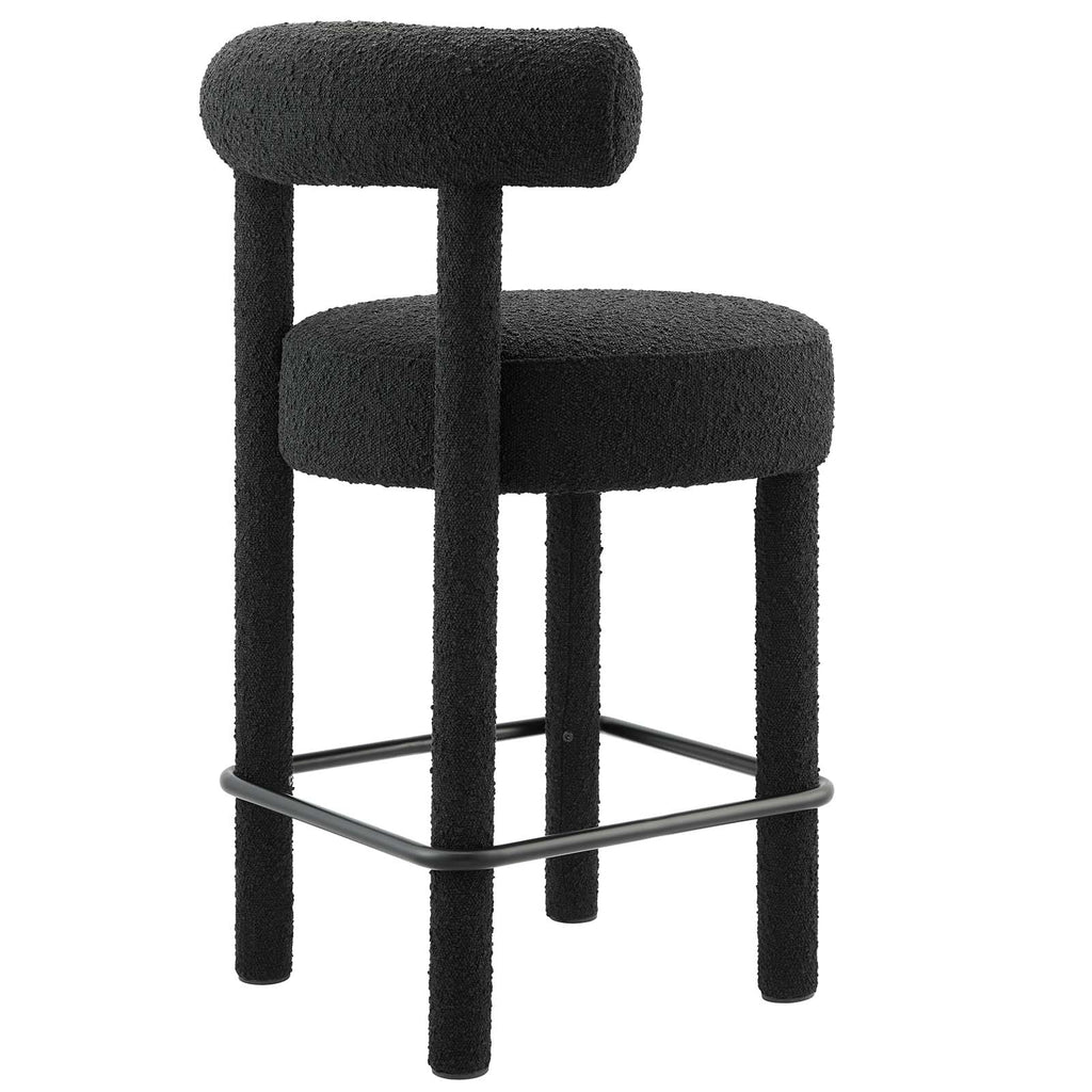 Toulouse Boucle Fabric Counter Stool - Set of 2