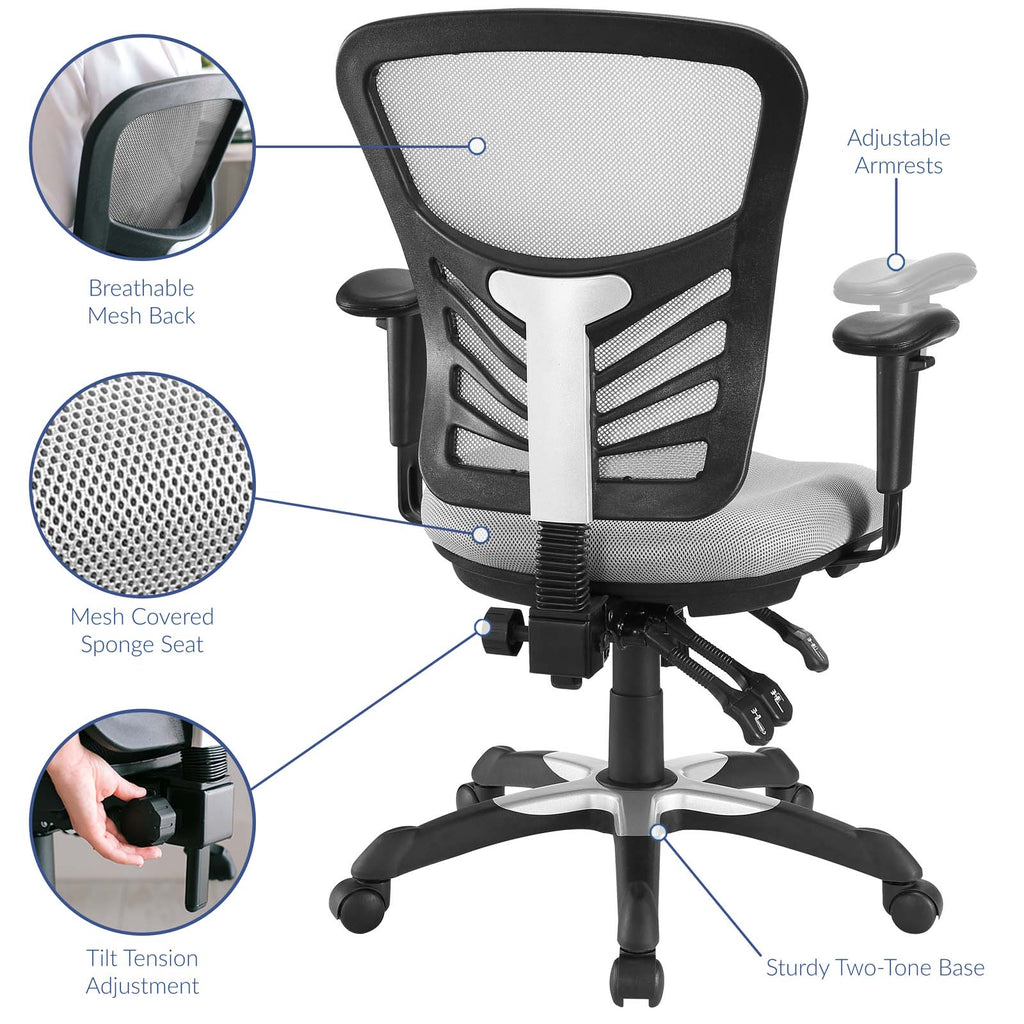 Articulate Mesh Office Chair in Gray