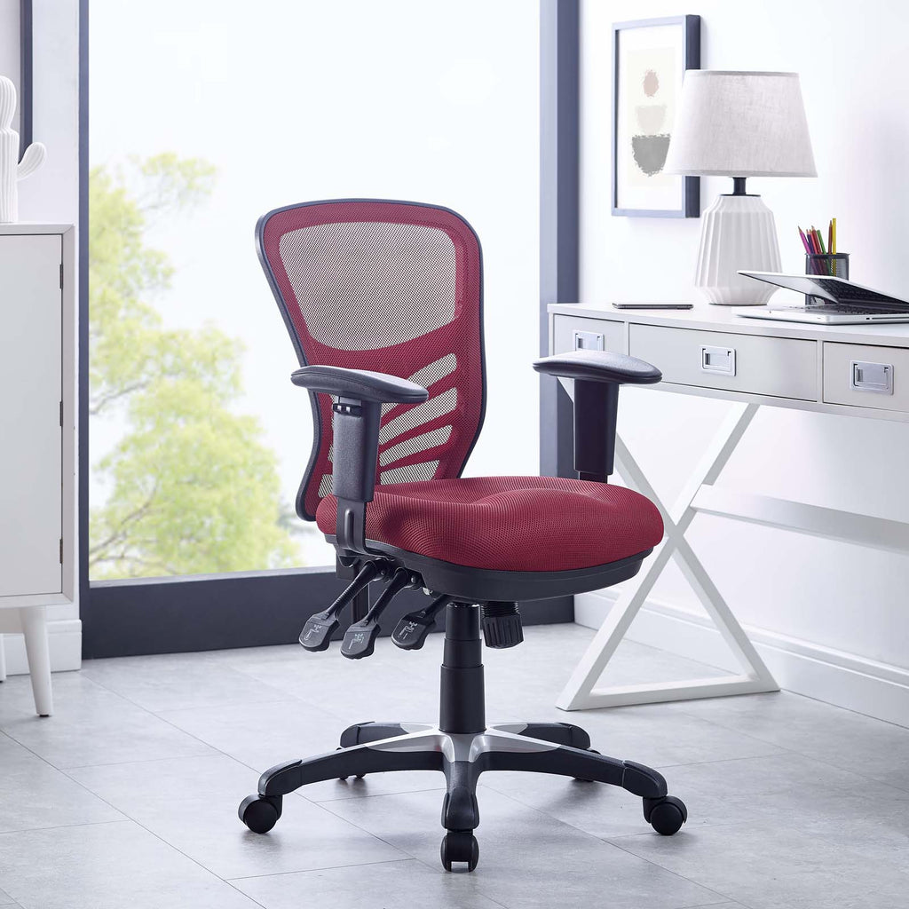 Articulate Mesh Office Chair in Red