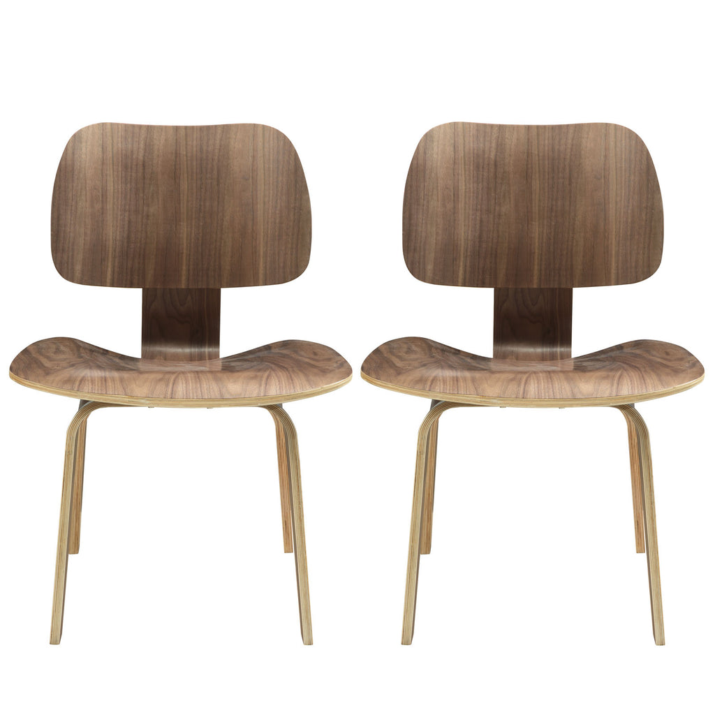 Fathom Dining Chairs Set of 2 in Walnut