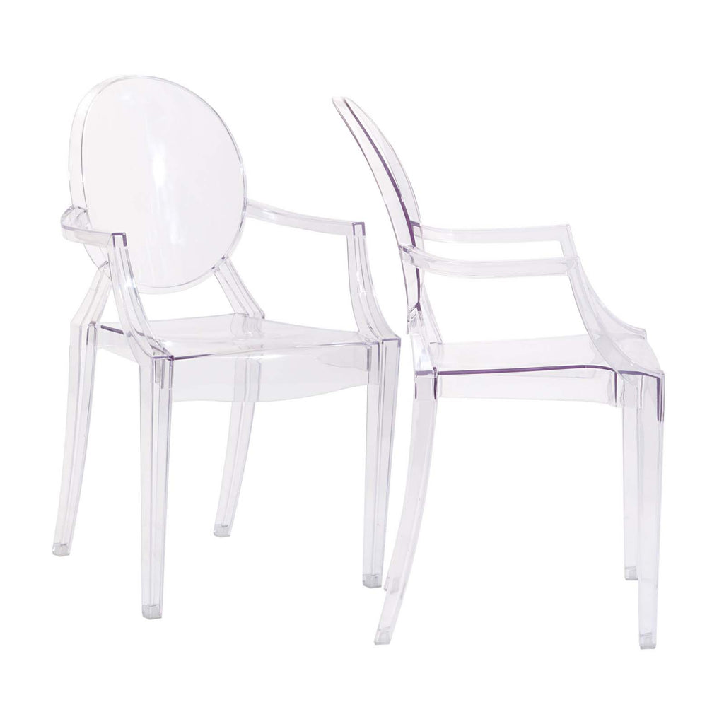 Casper Dining Armchairs Set of 2 in Clear