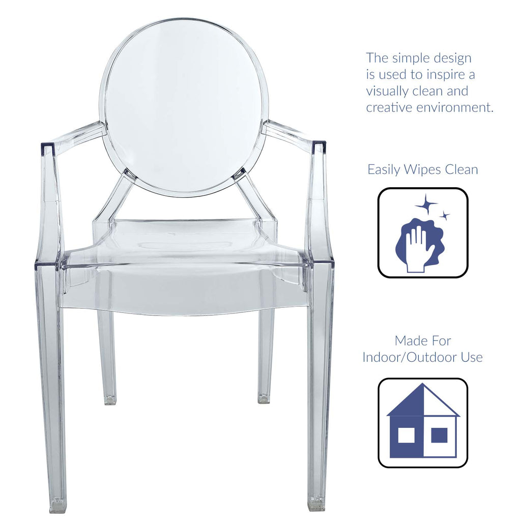 Casper Dining Armchairs Set of 2 in Clear