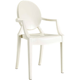 Casper Dining Armchairs Set of 2 in White