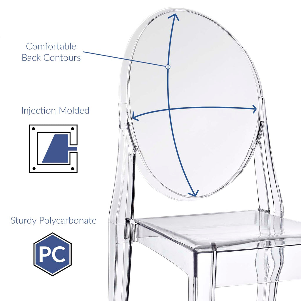 Casper Dining Chairs Set of 2 in Clear