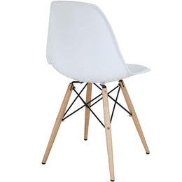 Pyramid Dining Side Chairs Set of 2 in White