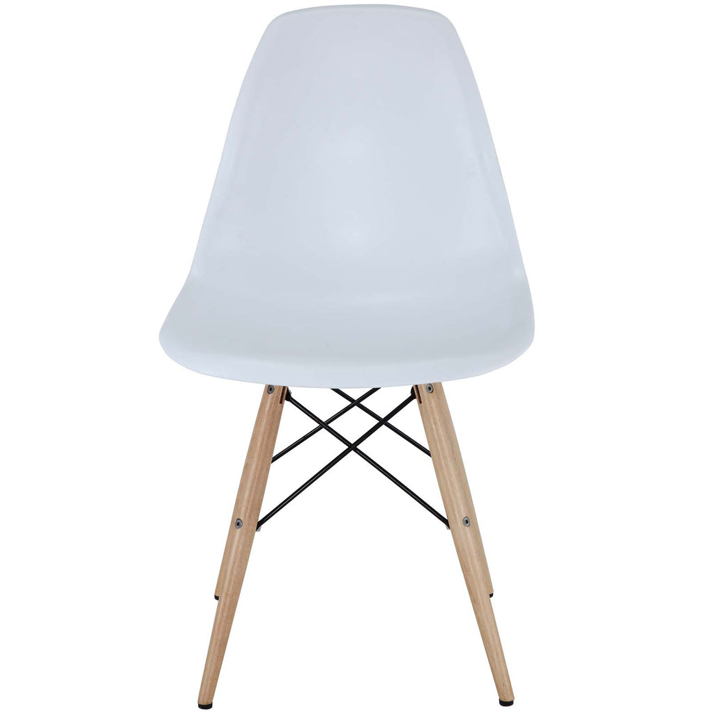 Pyramid Dining Side Chairs Set of 2 in White