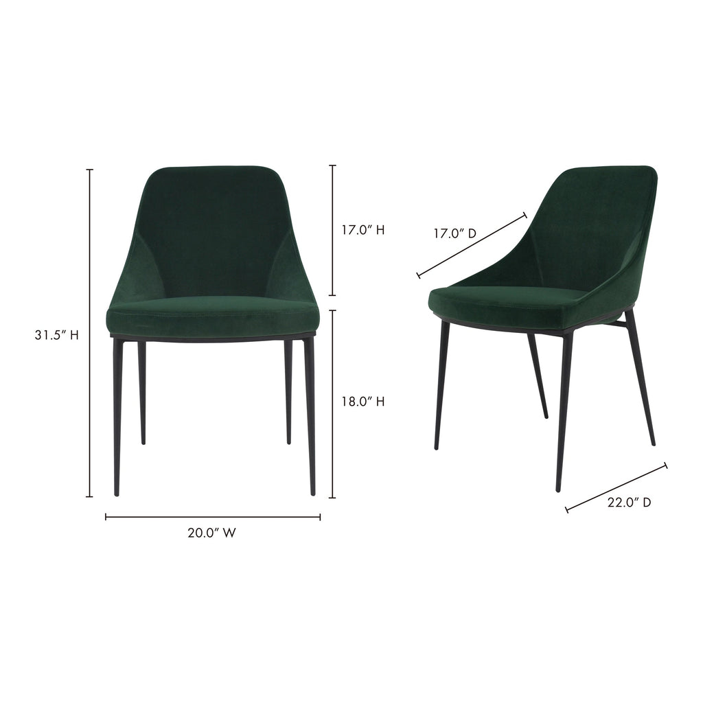 Sedona Dining Chair, Green, Set of 2