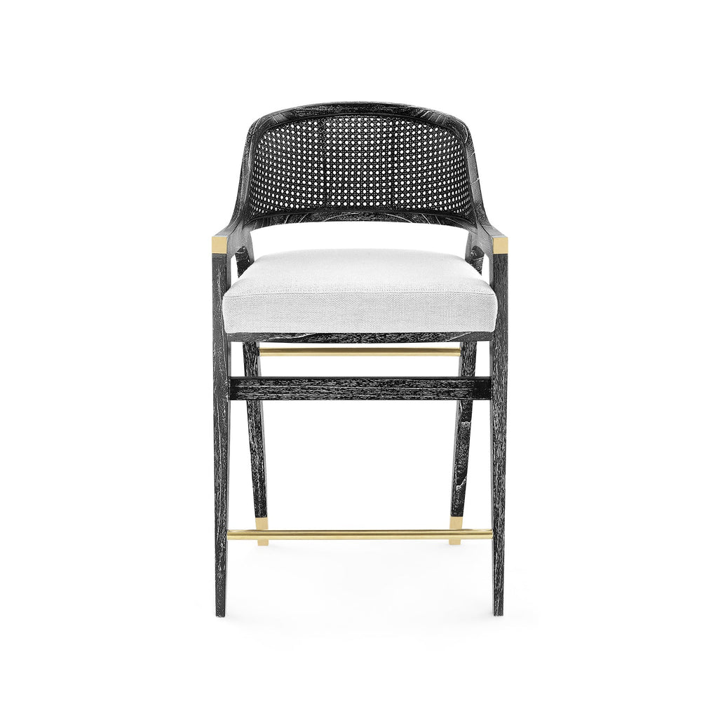 Edward Counter Stool - Jet Black