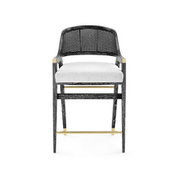 Edward Counter Stool - Jet Black