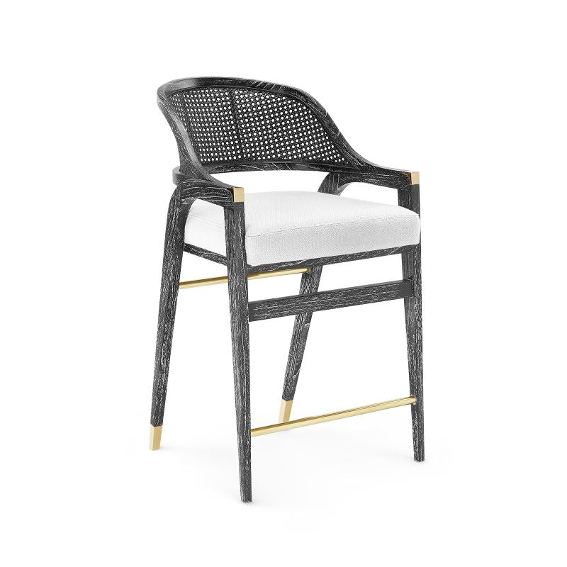 Edward Counter Stool - Jet Black