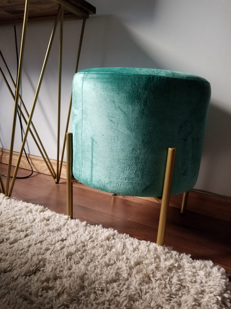 Earth Wind & Fire Round Pouffe Stool