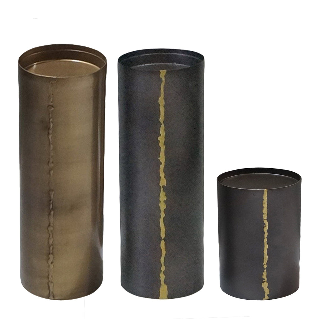 Earth Wind & Fire Pillar Vase, Set of 3