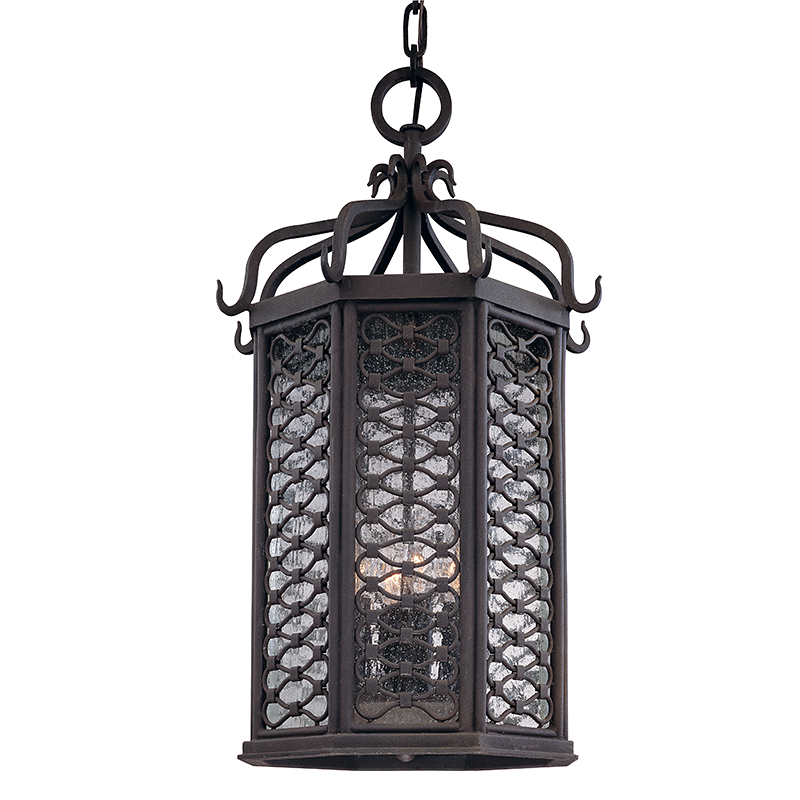 Los Olivos Hanging Lantern 25" - Old Iron