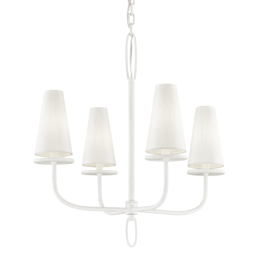 Marcel Chandelier 26" - Gesso White