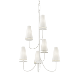 Marcel Chandelier 44" - Gesso White