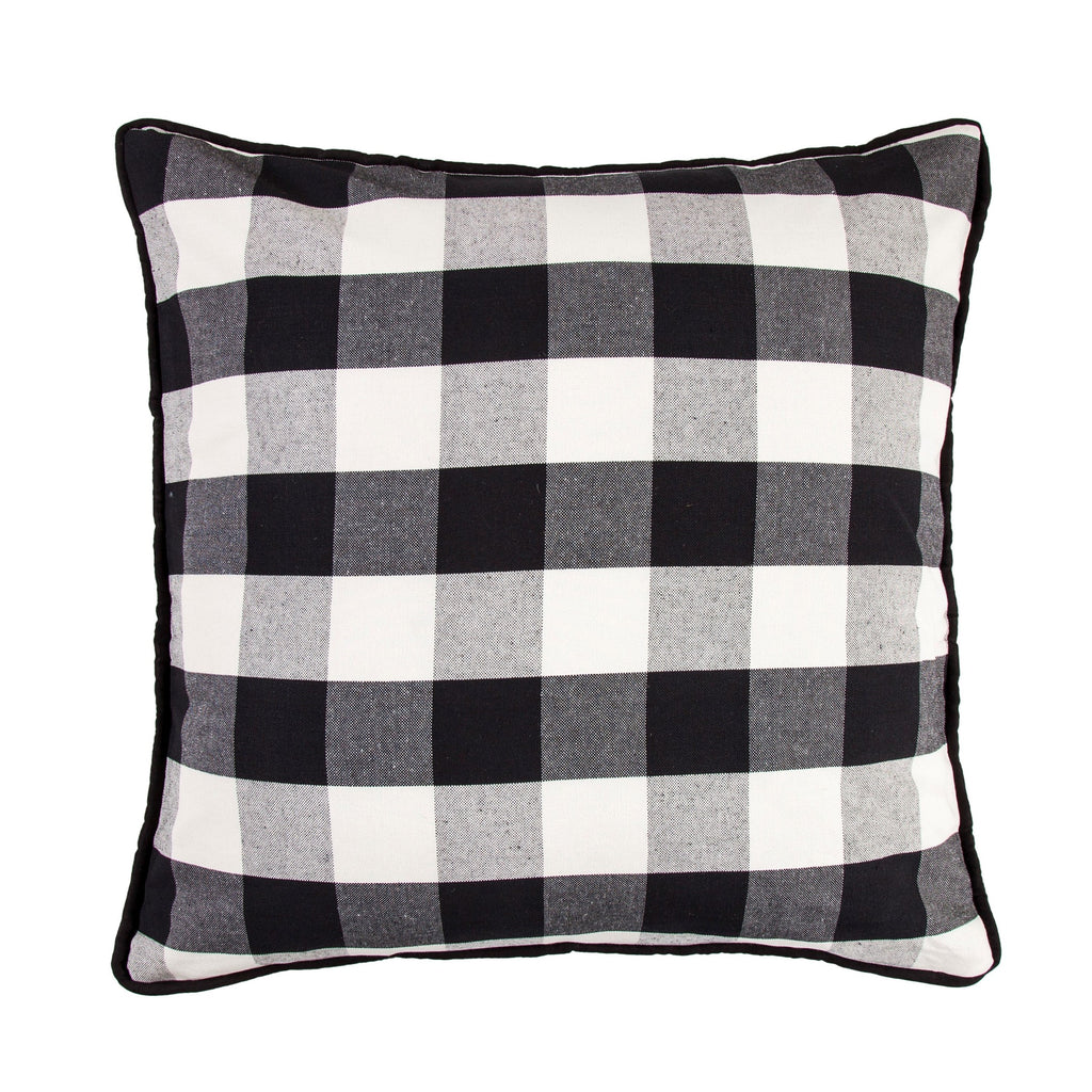 Black Buffalo Check Euro Sham, 27x27