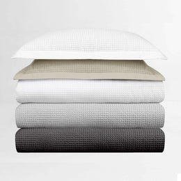 Waffle Weave Standard Sham (Pair), 21x27 White