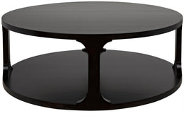 Gimso Round Coffee Table, Alder - Espresso