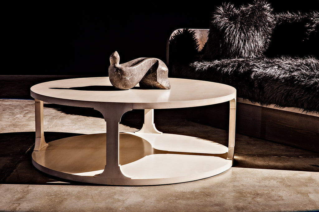 Gimso Round Coffee Table, Alder - Sand