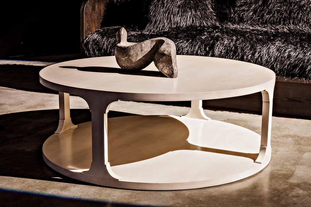 Gimso Round Coffee Table, Alder - Sand