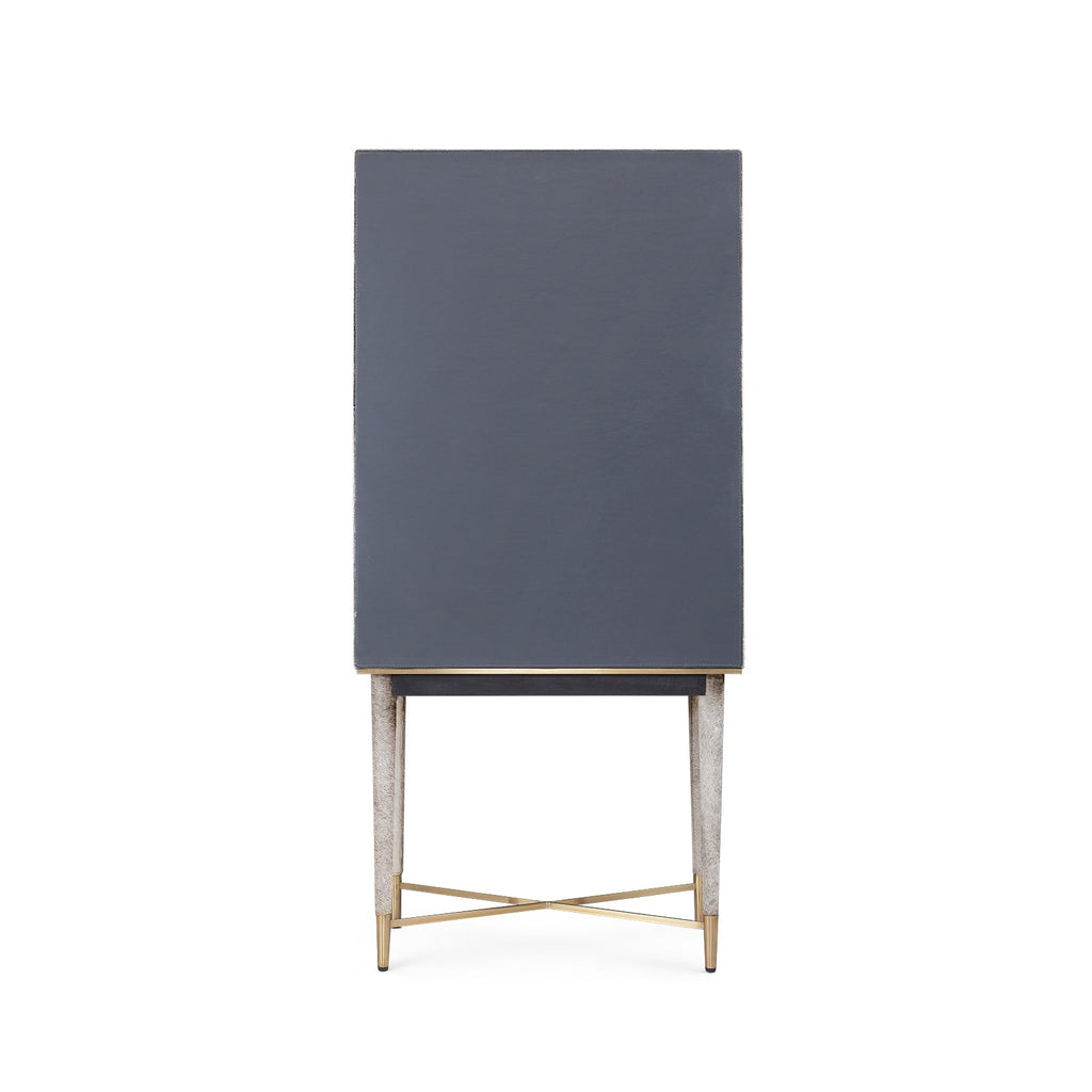 Florian Tall Bar Cabinet - Gray