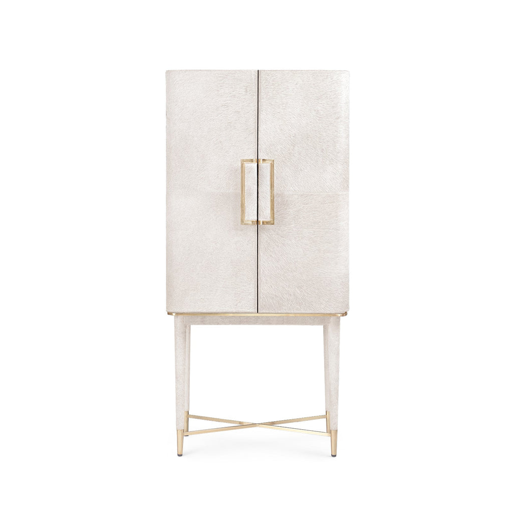 Florian Tall Bar Cabinet - Ivory