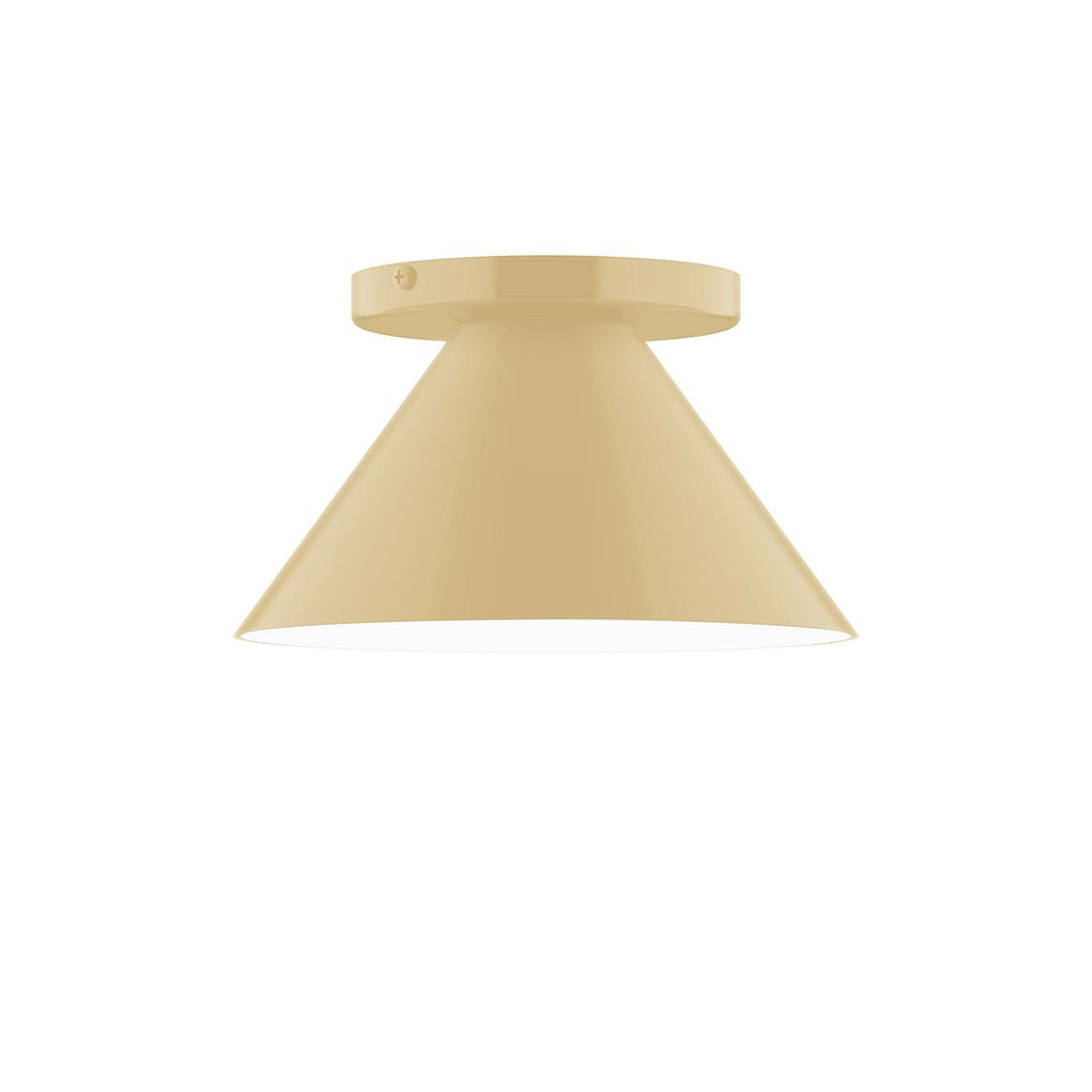 8" Axis Mini Cone Flush Mount, Ivory - FMD421-17