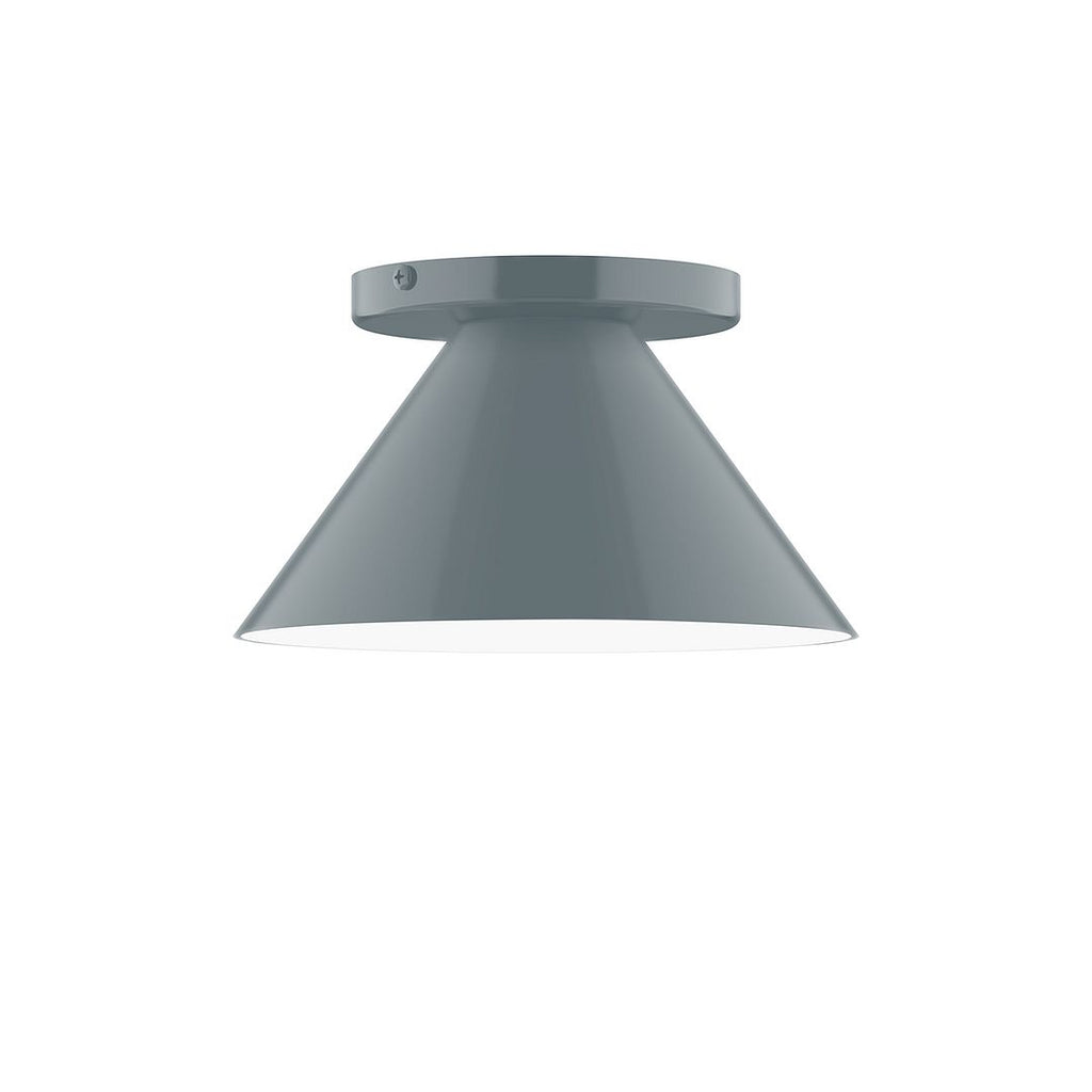 8" Axis Mini Cone Flush Mount, Slate Gray - FMD421-40