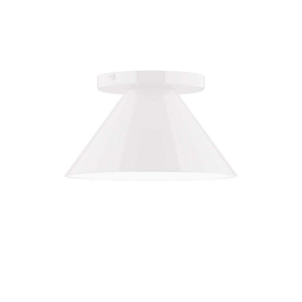 8" Axis Mini Cone Flush Mount, White - FMD421-44